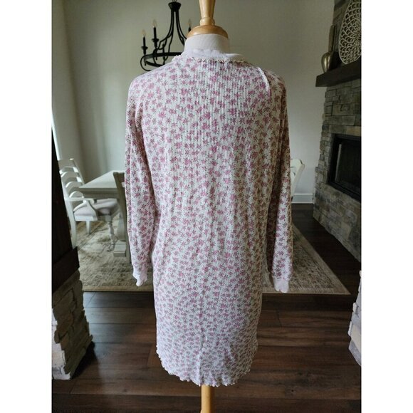 Vintage Night Gear Floral‎ with Bows and Lace Sleep Shirt Medium - Picture 7 of 9